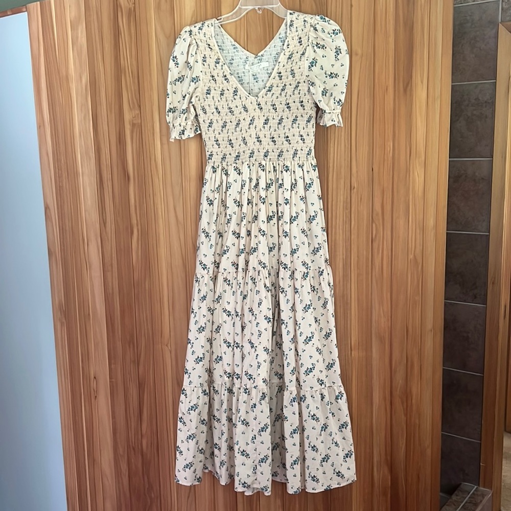 Christy Dawn Brooklyn dress in Mums Ditsy Cream - Size Small